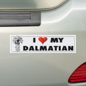 Dalmatiner-Liebe-Aufkleber Autoaufkleber (Auf Auto)