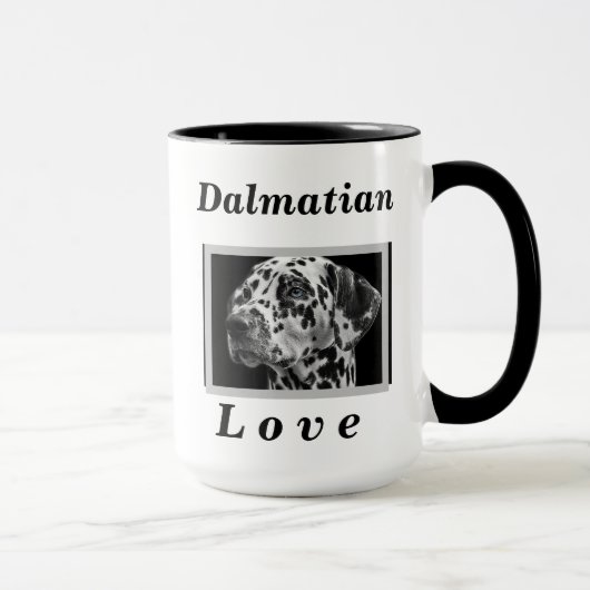 Dalmatiner Liebe Hund Lover Geschenk für ihren Ime Tasse (Rechts)