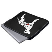 Dalmatiner-Liebe Laptopschutzhülle (Vorne Knopf)