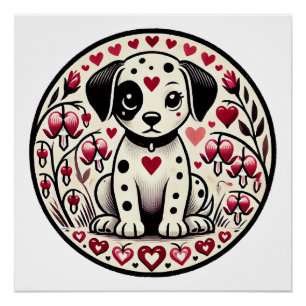 Dalmatiner Liebe Poster
