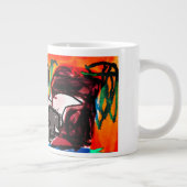 Dalmatiner Liebesstil Jumbo-Tasse (Rechts)