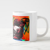 Dalmatiner Liebesstil Jumbo-Tasse (Rechts)