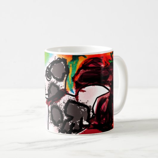 Dalmatiner Liebesstil Kaffeetasse (VorderseiteRechts)