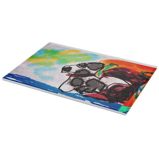 Dalmatiner Liebesstil Schneidebrett (Ecke)