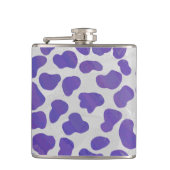 Dalmatiner Lila und weiß Flachmann (Vorderseite)