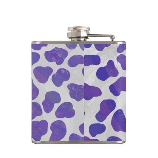 Dalmatiner Lila und weiß Flachmann (Rückseite)