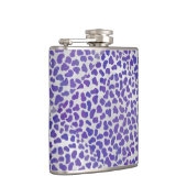 Dalmatiner Lila und weiß Flachmann (Rechts)