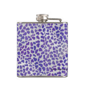 Dalmatiner Lila und weiß Flachmann (Rückseite)