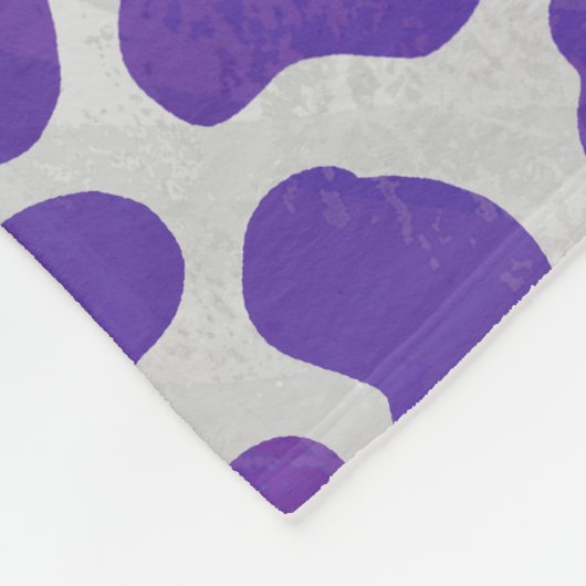 Dalmatiner Lila und weiß Fleecedecke (Ecke)
