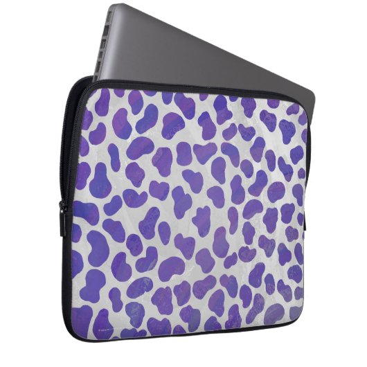 Dalmatiner Lila und weiß Laptopschutzhülle (Vorne Rechts)