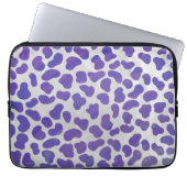 Dalmatiner Lila und weiß Laptopschutzhülle (Vorderseite)