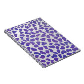 Dalmatiner Lila und weiß Notizblock (Rechte Seite)