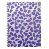Dalmatiner Lila und weiß Notizblock (Vorderseite)