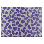 Dalmatiner Lila und weiß Schneidebrett (Vorderseite)