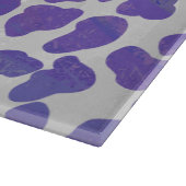 Dalmatiner Lila und weiß Schneidebrett (Ecke)