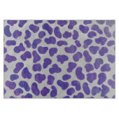 Dalmatiner Lila und weiß Schneidebrett (Vorderseite)