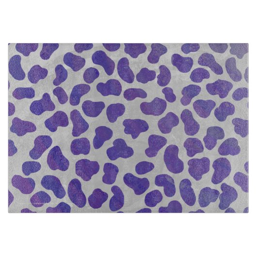 Dalmatiner Lila und weiß Schneidebrett (Vorderseite)