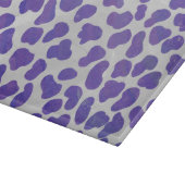 Dalmatiner Lila und weiß Schneidebrett (Ecke)