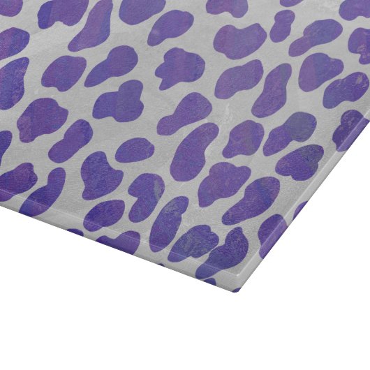 Dalmatiner Lila und weiß Schneidebrett (Ecke)