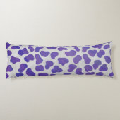 Dalmatiner Lila und weiß Seitenschläferkissen (Rückseite)