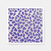 Dalmatiner Lila und weiß Serviette (Vorderseite)