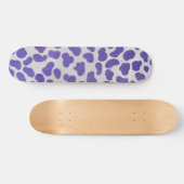 Dalmatiner Lila und weiß Skateboard (Horizontal)
