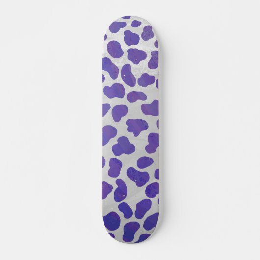 Dalmatiner Lila und weiß Skateboard (Vorne)