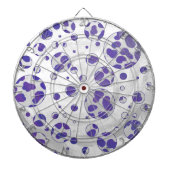 Dalmatiner Lila und White Polka Dot Dartscheibe (vorne)