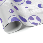 Dalmatiner Lila und White Polka Dot Geschenkpapier (Rolleneckpunkt)
