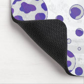 Dalmatiner Lila und White Polka Dot Mousepad (Ecke)