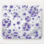 Dalmatiner Lila und White Polka Dot Mousepad (Vorne)