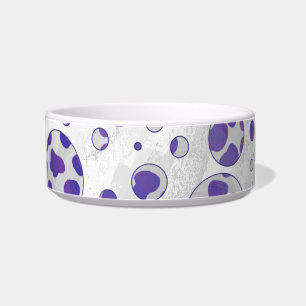 Dalmatiner Lila und White Polka Dot Napf