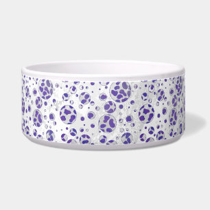 Dalmatiner Lila und White Polka Dot Napf