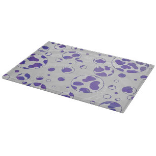 Dalmatiner Lila und White Polka Dot Schneidebrett