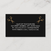 Dalmatiner-Logo | Dog Groomer Scissors Visitenkarte (Rückseite)