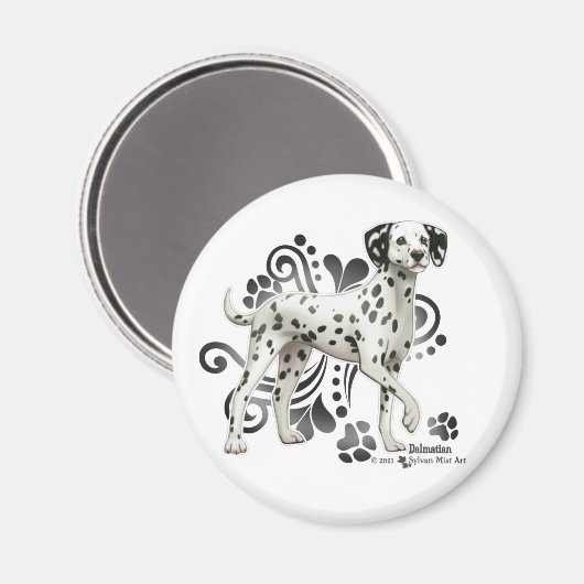 Dalmatiner Magnet (Vorderseite/Rückseite)