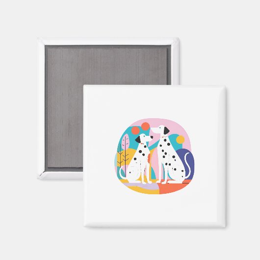 Dalmatiner Magnet (Vorderseite/Rückseite)