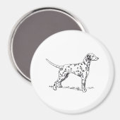 Dalmatiner Magnet (Vorderseite/Rückseite)