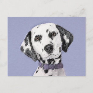 Dalmatiner-Malerei - Niedliche Hundekunst Postkarte