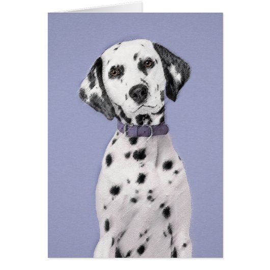 Dalmatiner Malerei - Niedliche Original Hunde Kuns (Vorne)