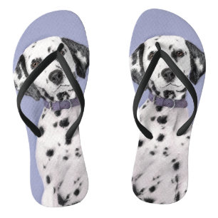 Dalmatiner Malerei - Niedliche Original Hunde Kuns Badesandalen