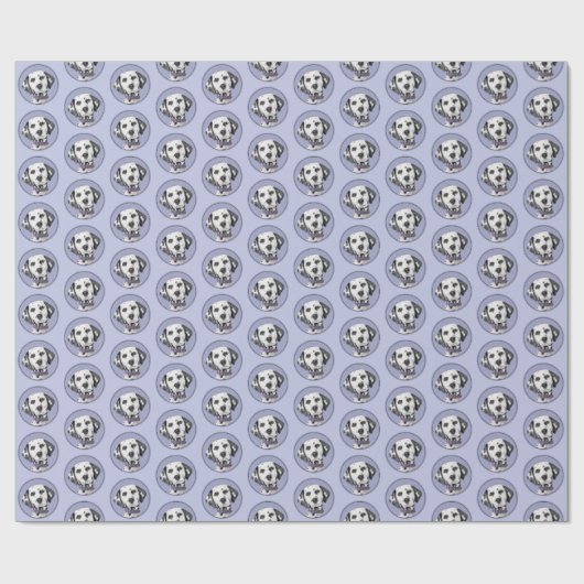 Dalmatiner Malerei - Niedliche Original Hunde Kuns Geschenkpapier (Flach)