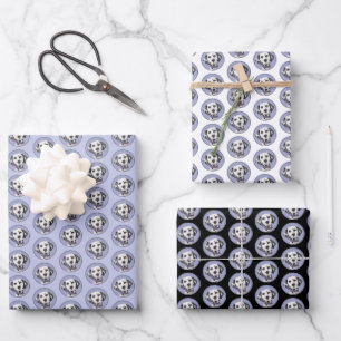 Dalmatiner Malerei - Niedliche Original Hunde Kuns Geschenkpapier Set