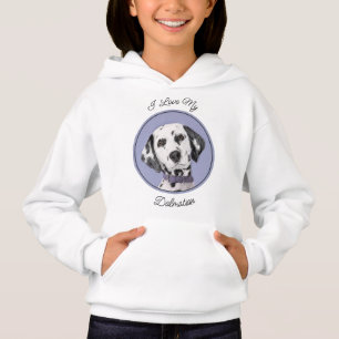 Dalmatiner Malerei - Niedliche Original Hunde Kuns Hoodie