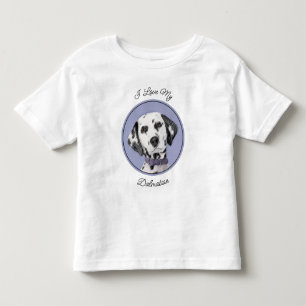 Dalmatiner Malerei - Niedliche Original Hunde Kuns Kleinkind T-shirt