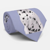 Dalmatiner Malerei - Niedliche Original Hunde Kuns Krawatte (Gerollt)