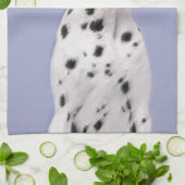 Dalmatiner Malerei - Niedliche Original Hunde Kuns Küchentuch (Gefaltet)