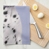 Dalmatiner Malerei - Niedliche Original Hunde Kuns Küchentuch (Viertel Falte)