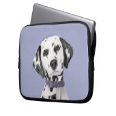 Dalmatiner Malerei - Niedliche Original Hunde Kuns Laptopschutzhülle (Vorderseite Links)