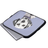Dalmatiner Malerei - Niedliche Original Hunde Kuns Laptopschutzhülle (Vorne Knopf)